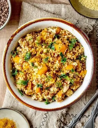 Ricetta Cous Cous con lenticchie e zucca di Magno