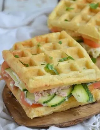 Ricetta Waffle salati di Magno