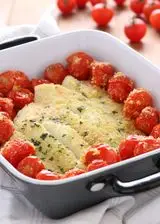 Ricetta Merluzzo gratinato al forno con pomodorini