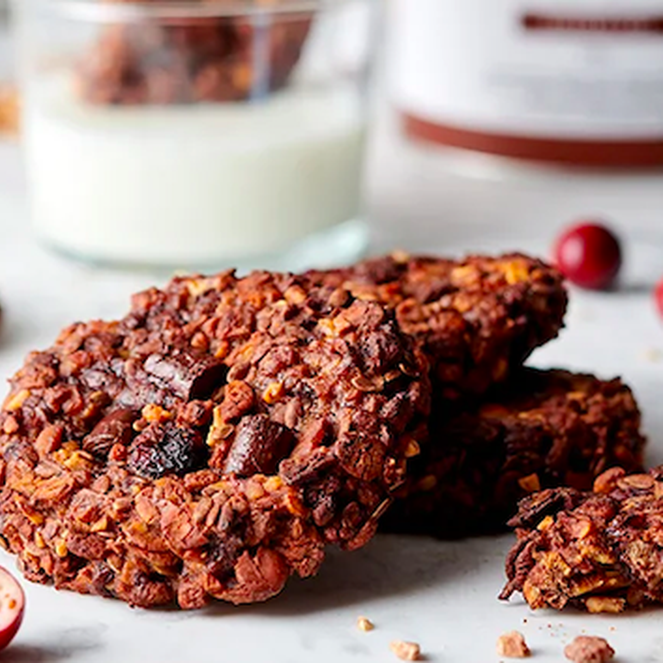 Cookies al cioccolato con tre ingredienti