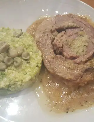 Ricetta Rotolo di agnello all'aglio con tortino di fave e pecorino di nicoletta0