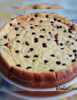 Ricetta Torta di ricotta e gocce di cioccolato di stella._.angela