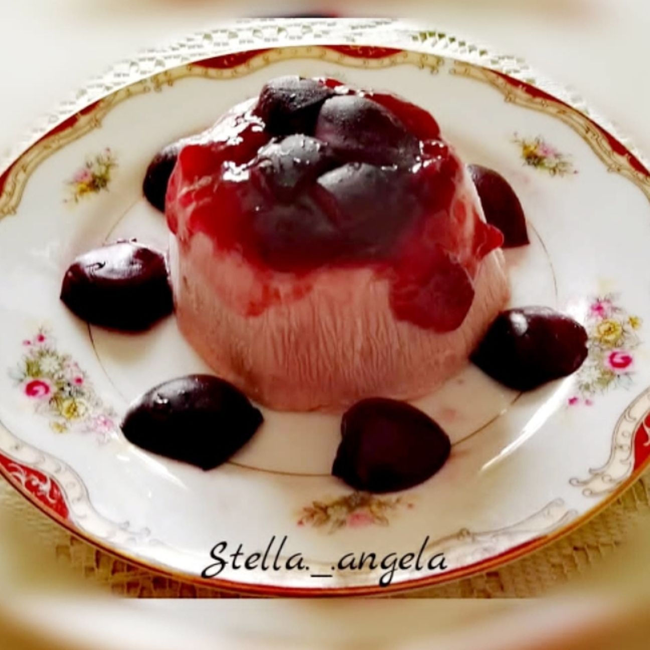 Panna cotta alle ciliege