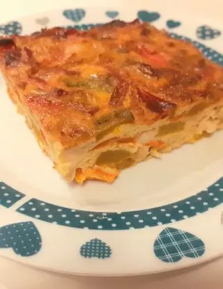 Ricetta Frittata al forno con peperoni, crudo e scamorza affumicata di saraiannu82