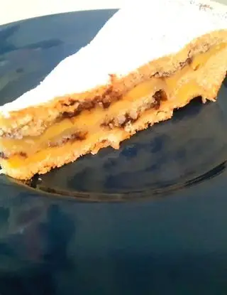 Ricetta Crostata a strati con crema, mele e scaglie di cioccolato di saraiannu82