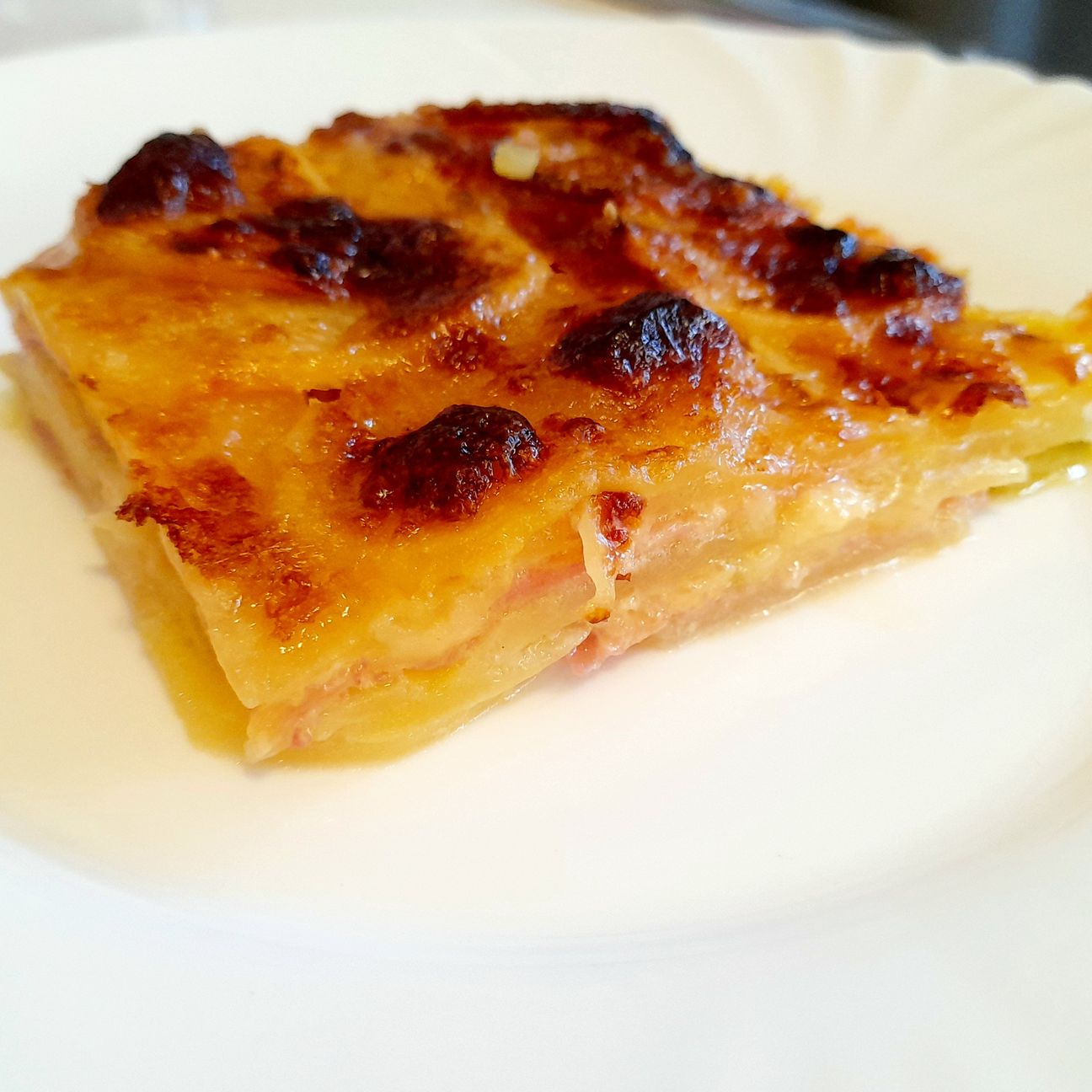 Parmigiana patate,zucchine e cotto