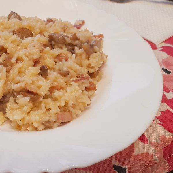 Risotto funghi e speck Al.Ta Cucina saraiannu82