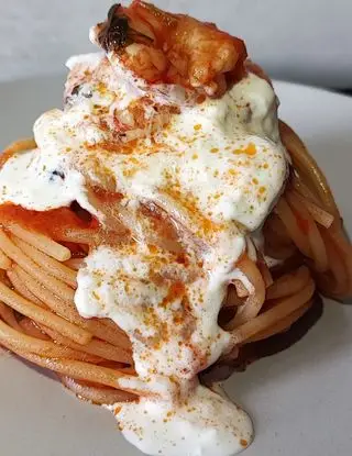 Ricetta Spaghetti con gamberoni e stracciatella di giovipipitone29