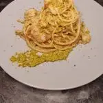 Ricetta Spaghetti con gamberone e pesto di pistacchio 