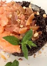 Ricetta Tartare di salmone e riso venere