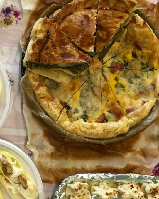 torta pasqualina e torta salata con pancetta