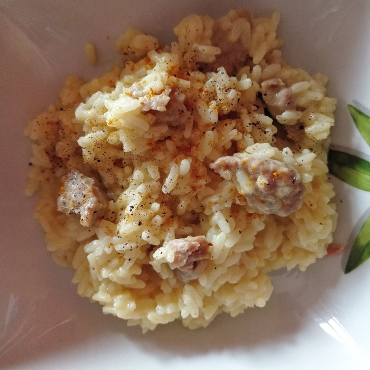risotto salsiccia e curry