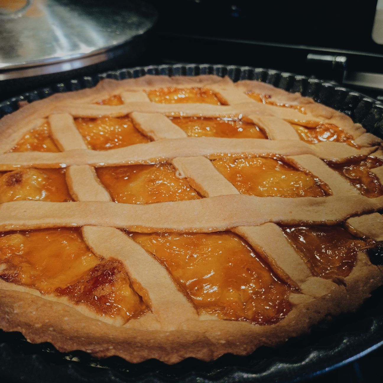crostata di pesche e amaretti 🍑