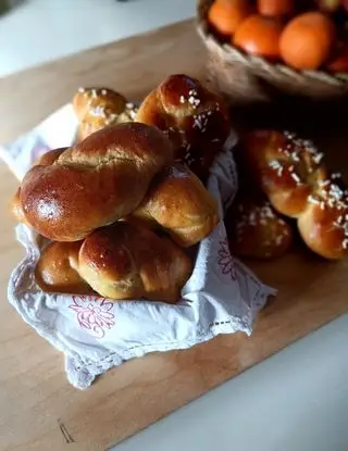 Ricetta Biscotti Pasquali con il lievito al profumo di arancia  "CUZZUPE CON IL LIEVITO" di valentinamussari