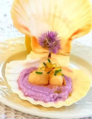 Ricetta Noci di capesante in salsa di cavolo viola di anna811