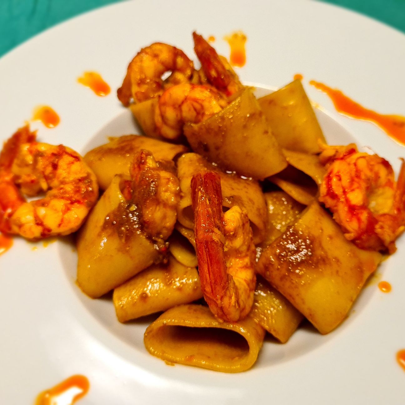 Paccheri con gambero rosso di Mazara