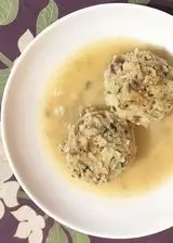 Ricetta Canederli in brodo di croste di formaggio