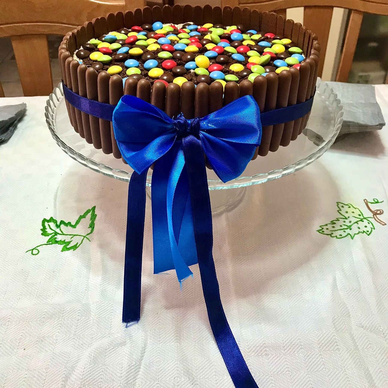 Torta pan di stelle colorata
