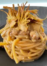Ricetta Spaghettoni carciofi e salsiccia