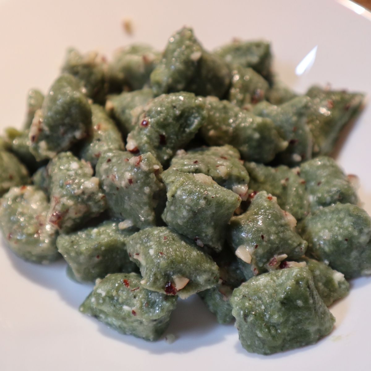 Gnocchi di ricotta e Spirulina