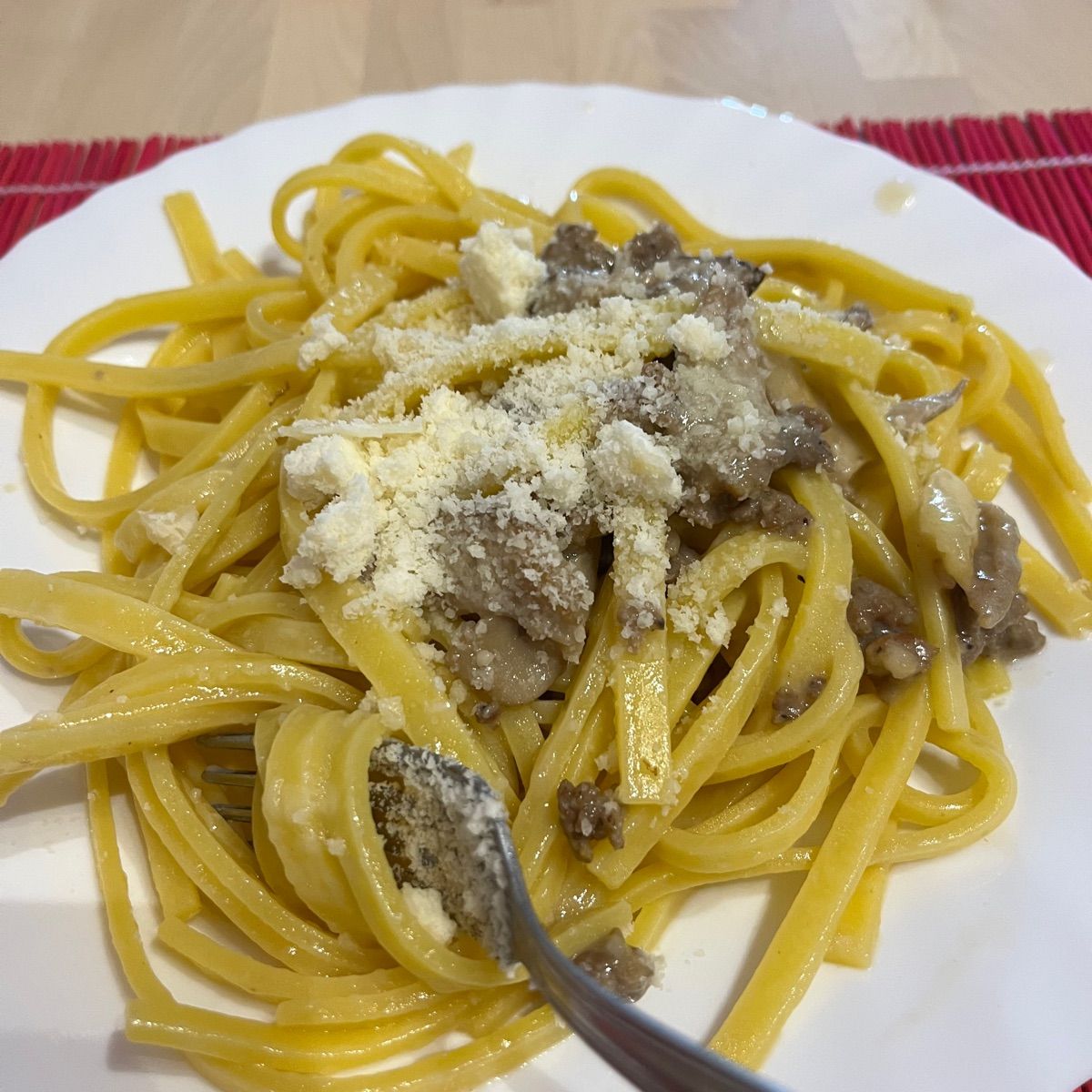 Pasta con porcini