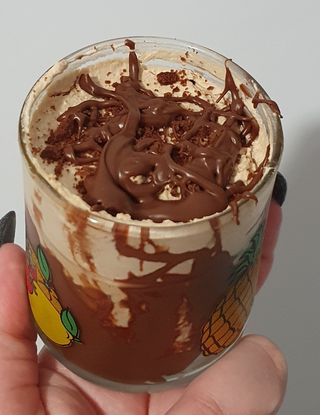 Crema caffè con cascata di nutella e biscotti sbriciolati. - Al.ta Cucina | Valentinasweet