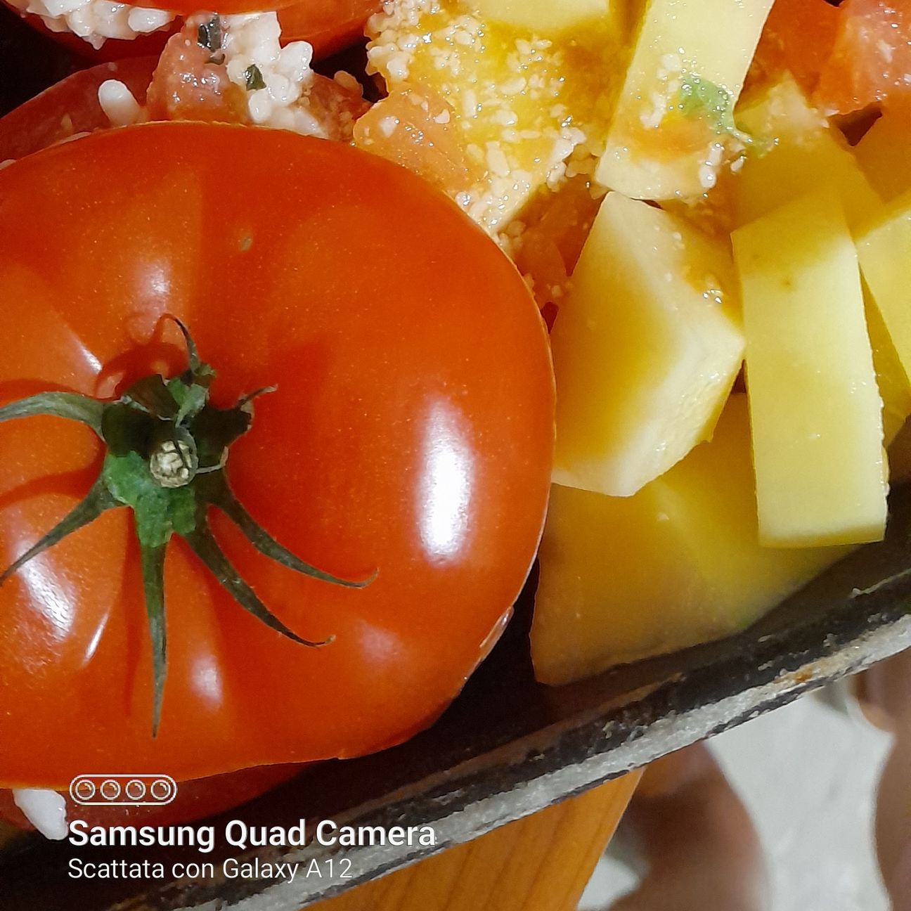 Pomodori ripieni di riso e patate