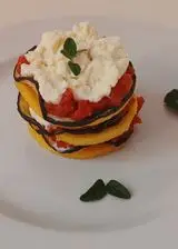 Ricetta Millefoglie polenta, melanzane e mozzarella cremosa