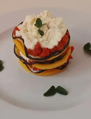 Ricetta Millefoglie polenta, melanzane e mozzarella cremosa di giovyb