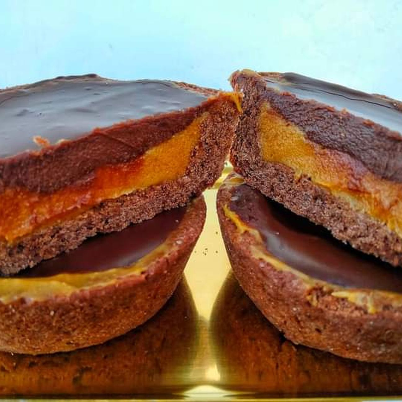 Tartellette al caramello salato e cioccolato fondente