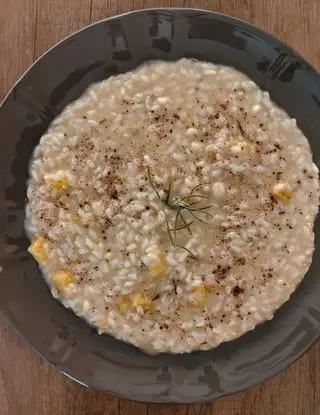 Ricetta Risotto ananas, lardo e polvere di cacao di Andrea_Ricci