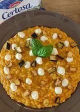 Ricetta Risotto al pomodoro con melanzane e Certosa Galbani