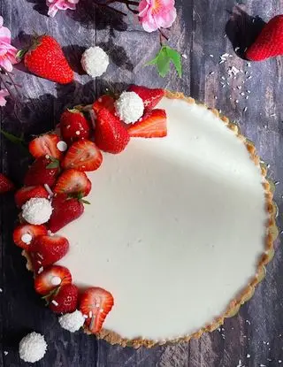 Ricetta Crostata cocco e fragole di dolci_del_cuore