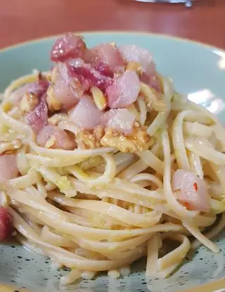 Ricetta bavette, lattuga, noci e pesce spada di griecogius