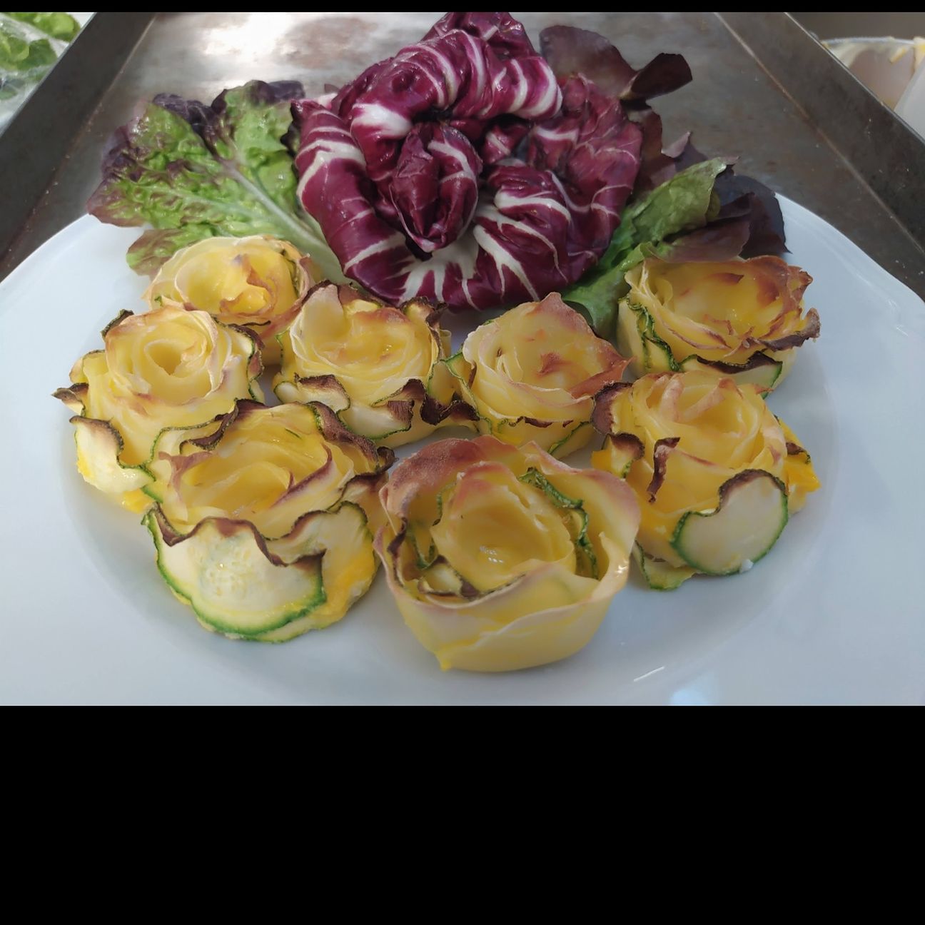 Rose di zucchine e patate