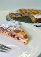 Ricetta Crostata stracciatella e amaretti