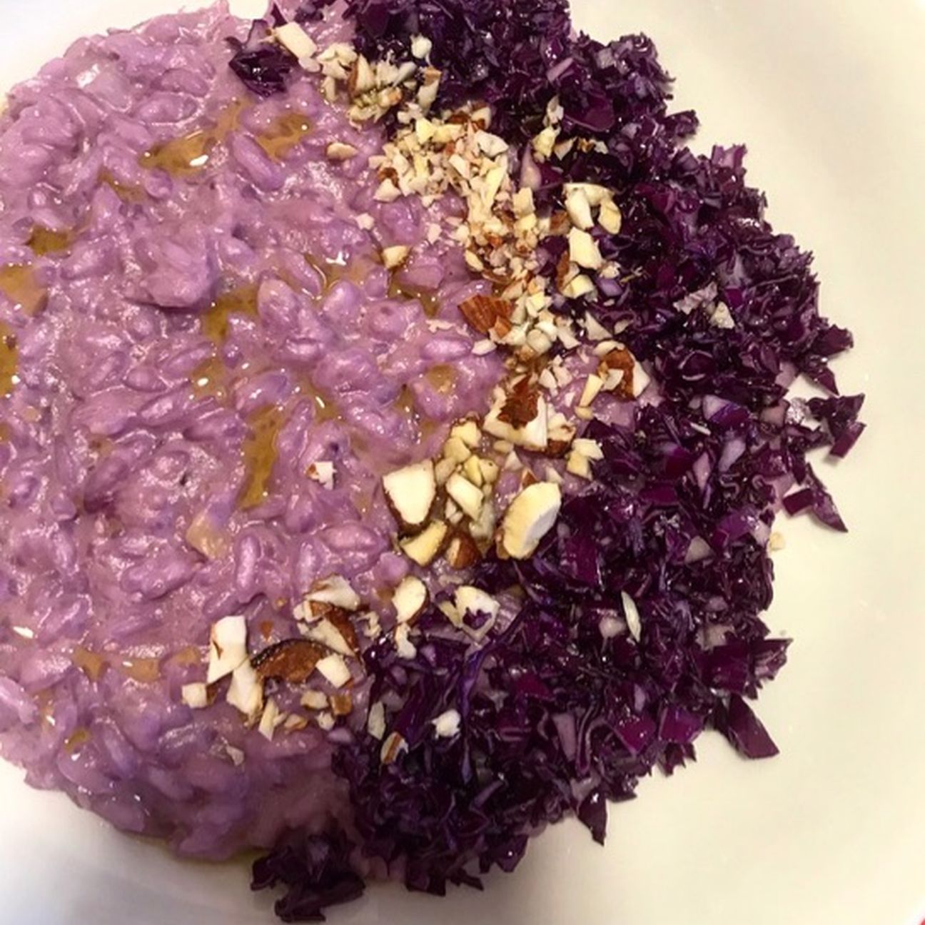 Risotto con cavolo cappuccio rosso