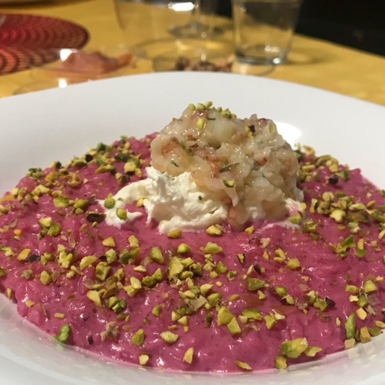 Risotto Rosa con barbabietola