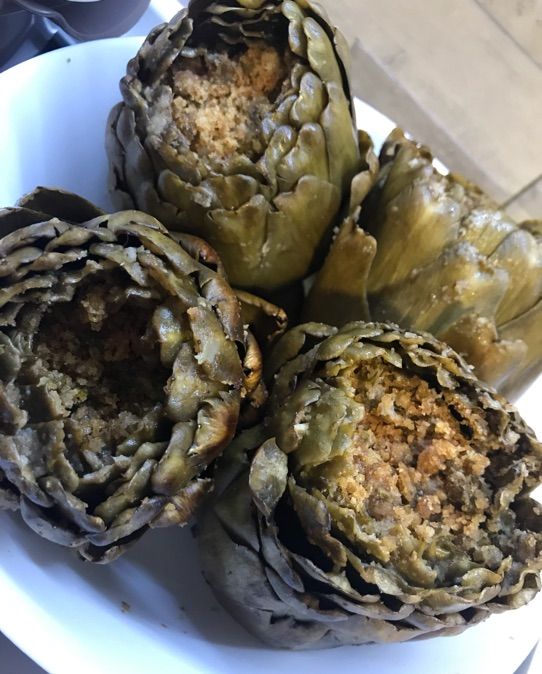 Carciofi con pangrattato