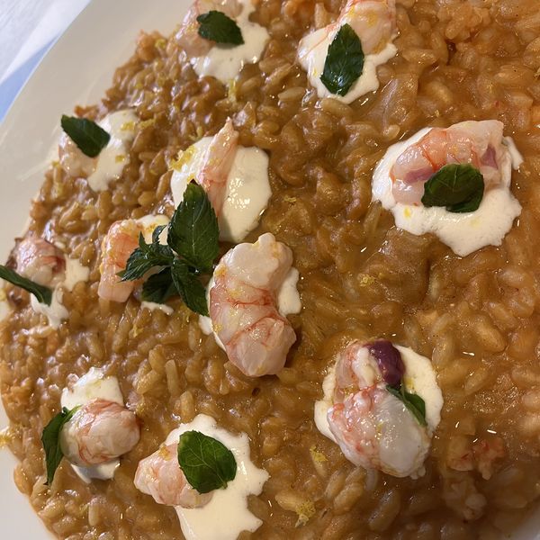 Risotto con gambero rosso 🦐 Al.ta Cucina SM