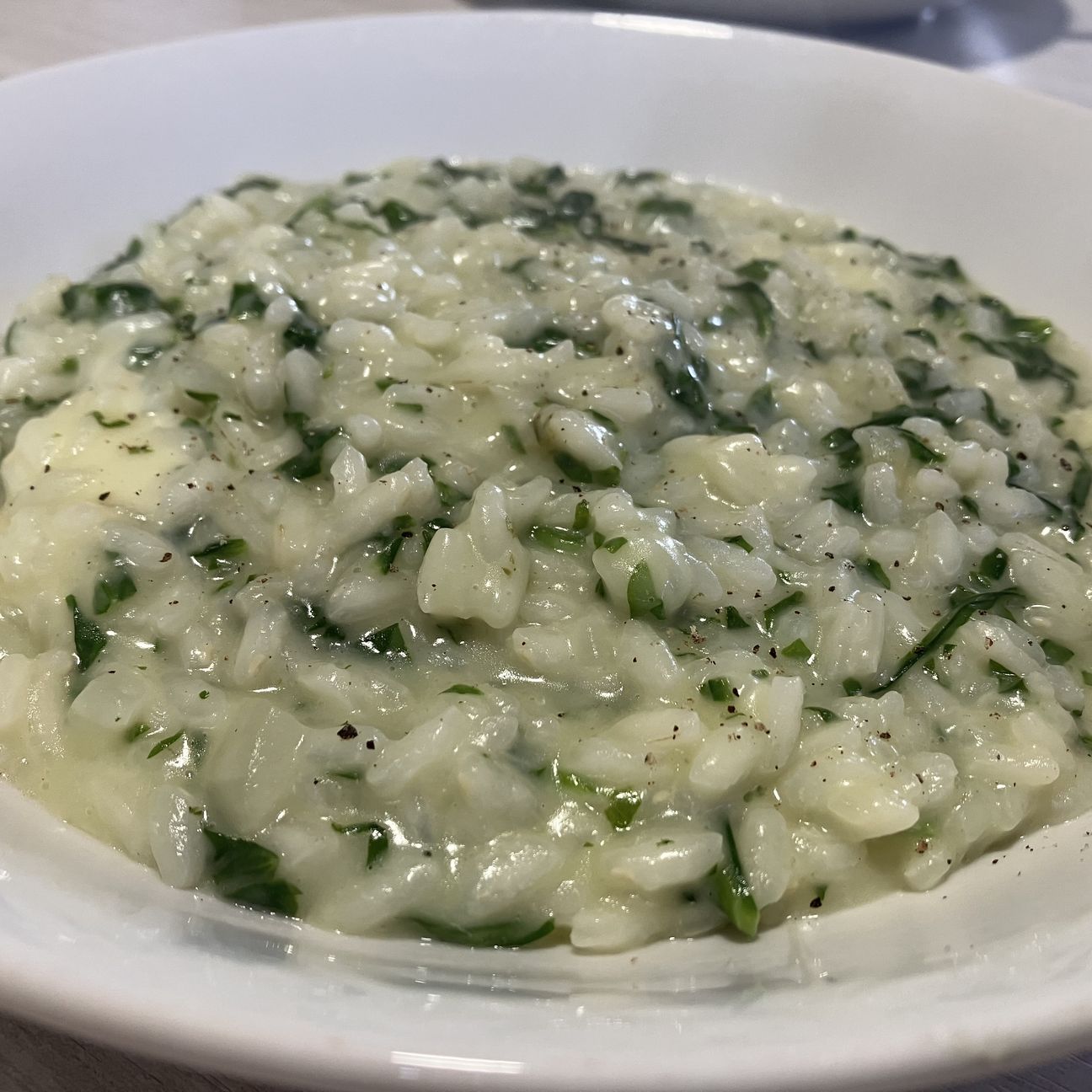 Risotto con rucola
