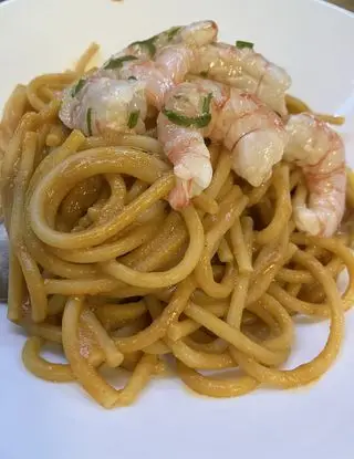 Ricetta Spaghetti cremosi al gambero rosso 🦐 di SM