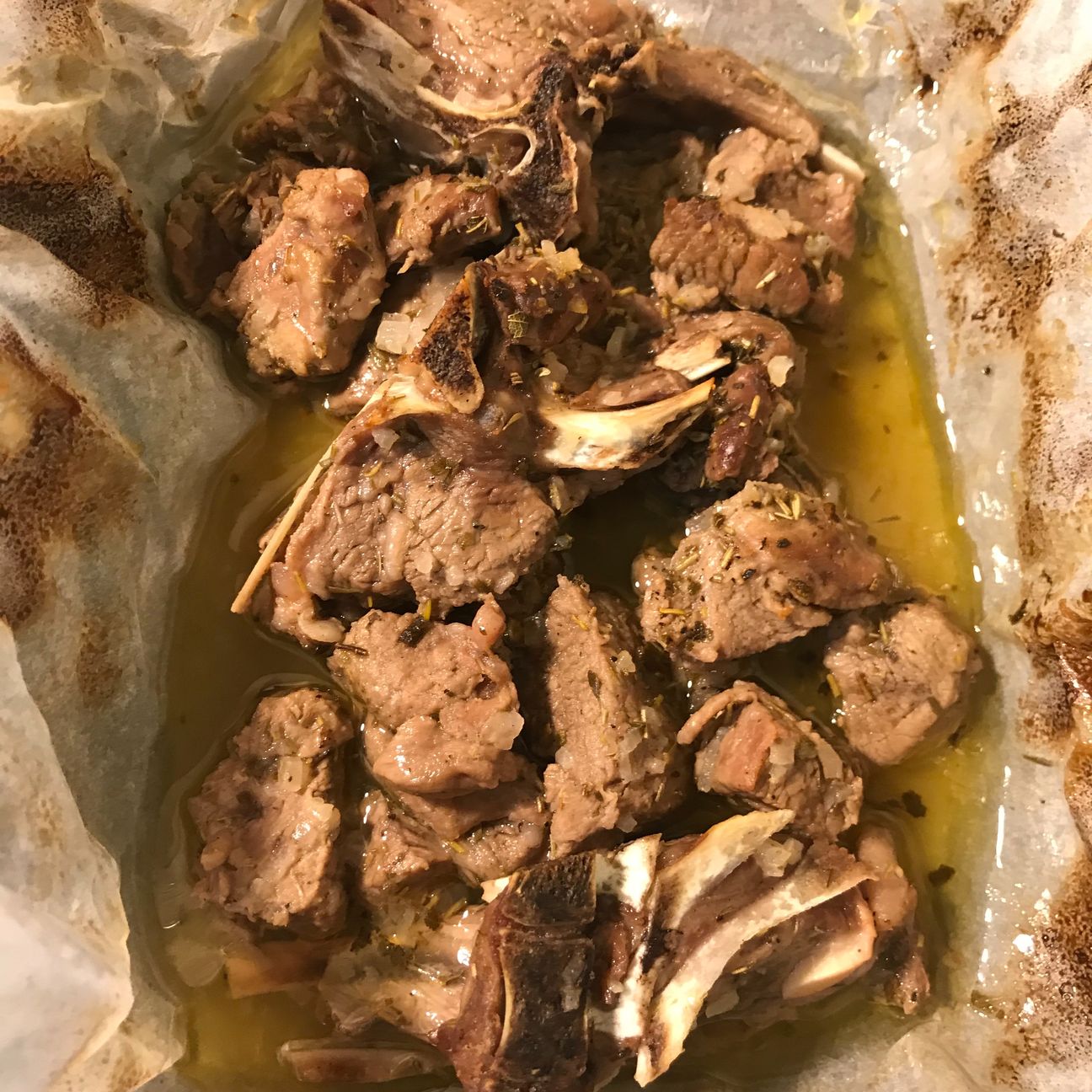 costolette di agnello al cartoccio