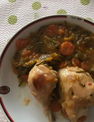 Ricetta Cosce e sovra cosce di pollo alle verdure in salsa agrodolce di maurizio765