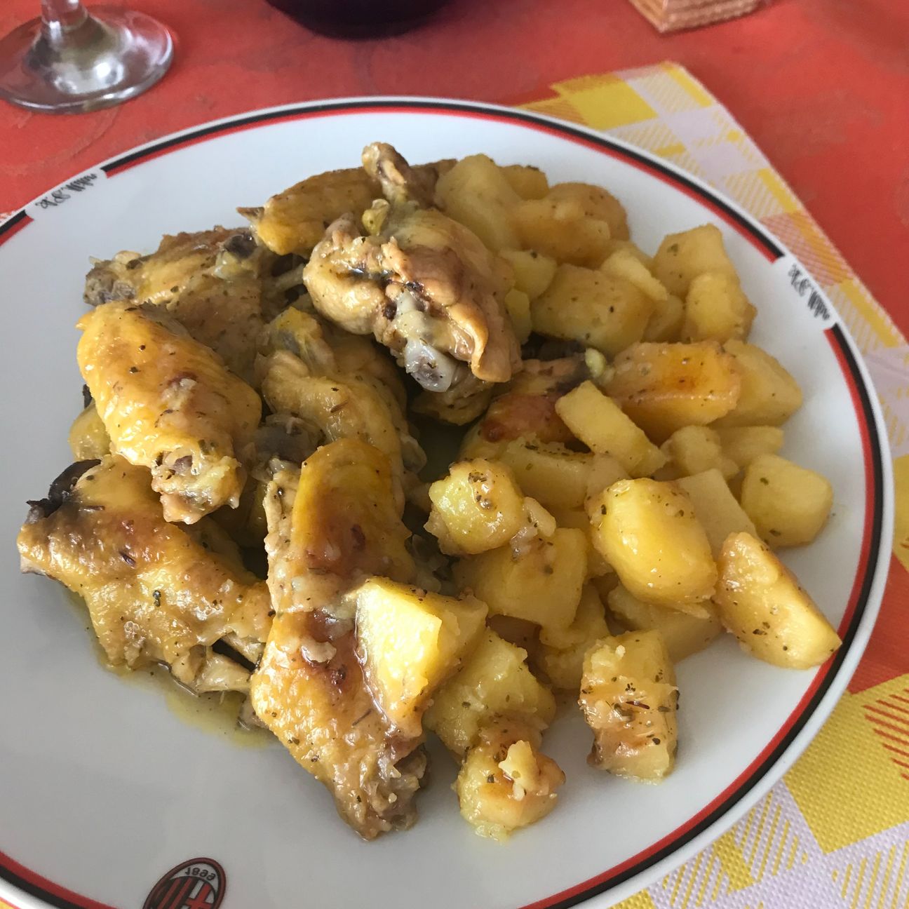 ali di pollo al limone con spezie