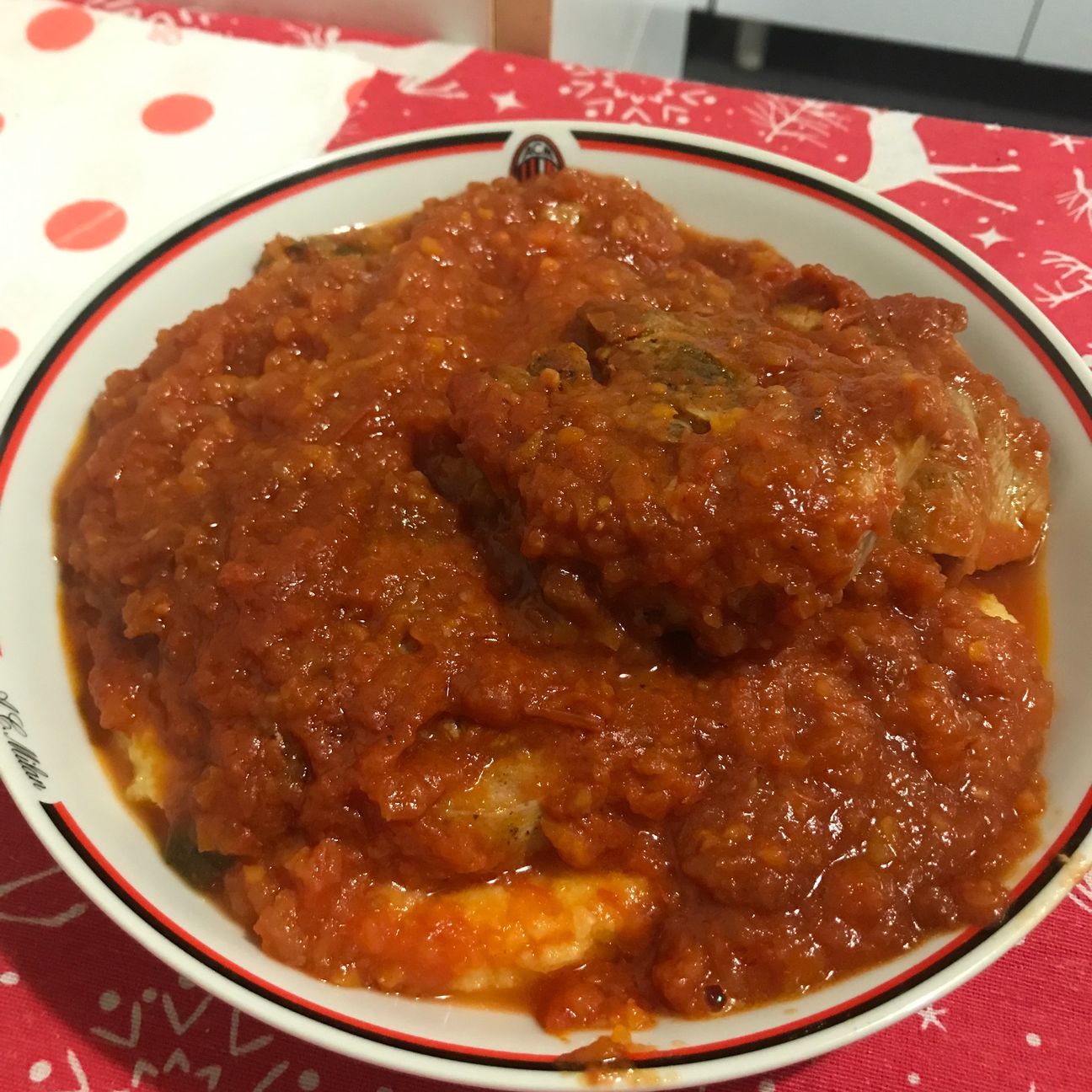 OSSIBUCHI DI TACCHINO IN UMIDO E POLENTA (per 2 persone)