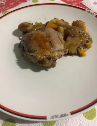 Ricetta sovracosce di pollo con patate peroni dolci di maurizio765