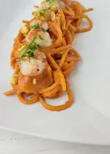 Ricetta Spaghetto quadrato, Bisque di Gambero Viola. 