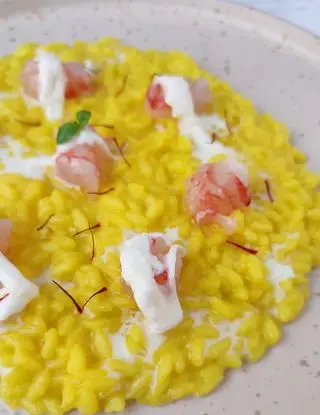 Ricetta RISOTTO ZAFFERANO, GAMBERO E STRACCIATELLA di FraiFornelli