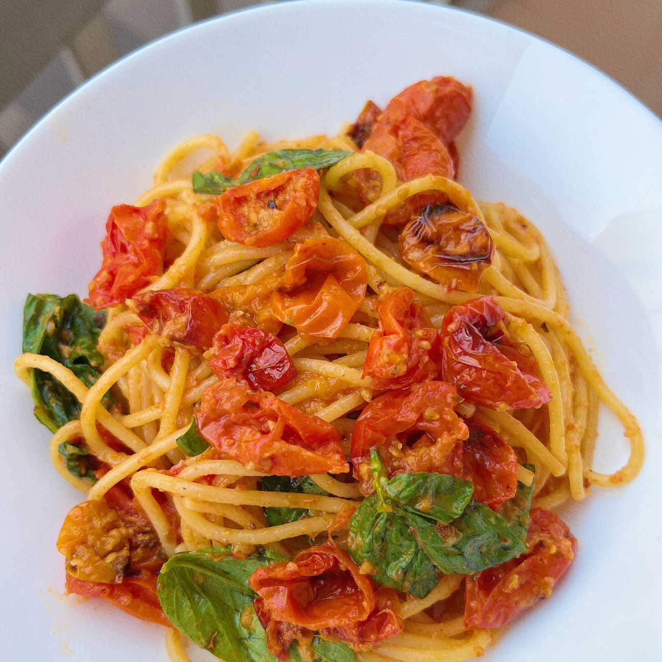 Spaghetti al pomodoro gratinato